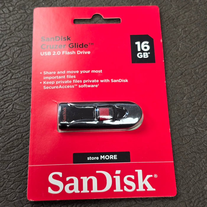 SanDisk 16GB Cruzer Glide USB 2.0 Flash Drive
