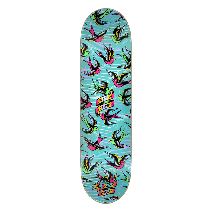 Santa Cruz - 8.0 in x 30.50 in Sommer Sparrows Pro - Skateboard Deck