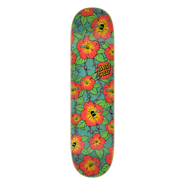 Santa Cruz - 8.0 in x 31.6 in Screaming Hibiscus 7 Ply Birch - Skateboard Deck