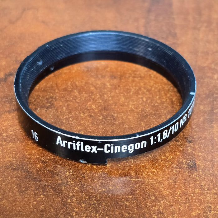 Schneider Arriflex-Cinegon 1:1,8/10mm Iris Ring For Arriflex 16BL Blimp Housing S# 10788208