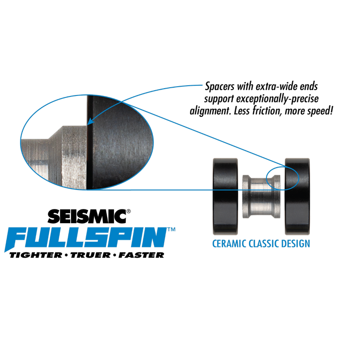 Seismic - Fullspin 6-Ball Ceramic XT Classic 8mm Bearings (8 Pack)