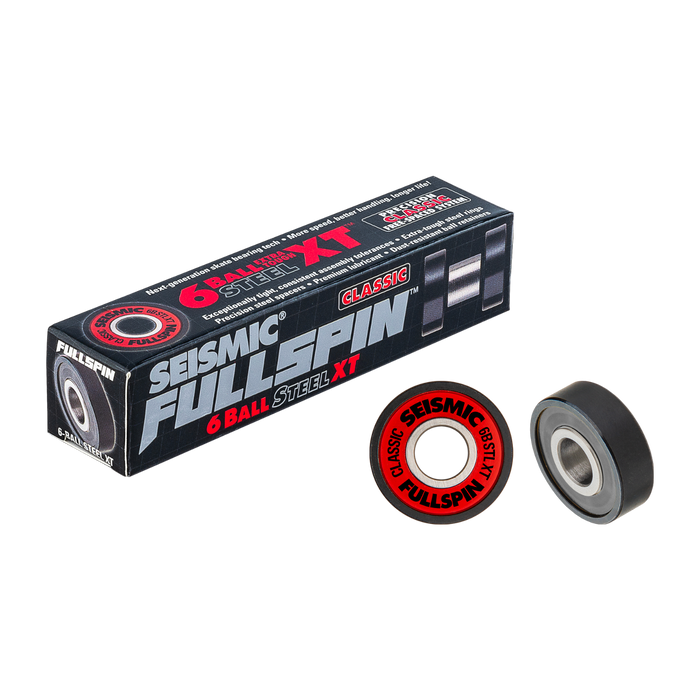Seismic - Fullspin 6-Ball Steel XT Classic 8mm Bearings (8 Pack)