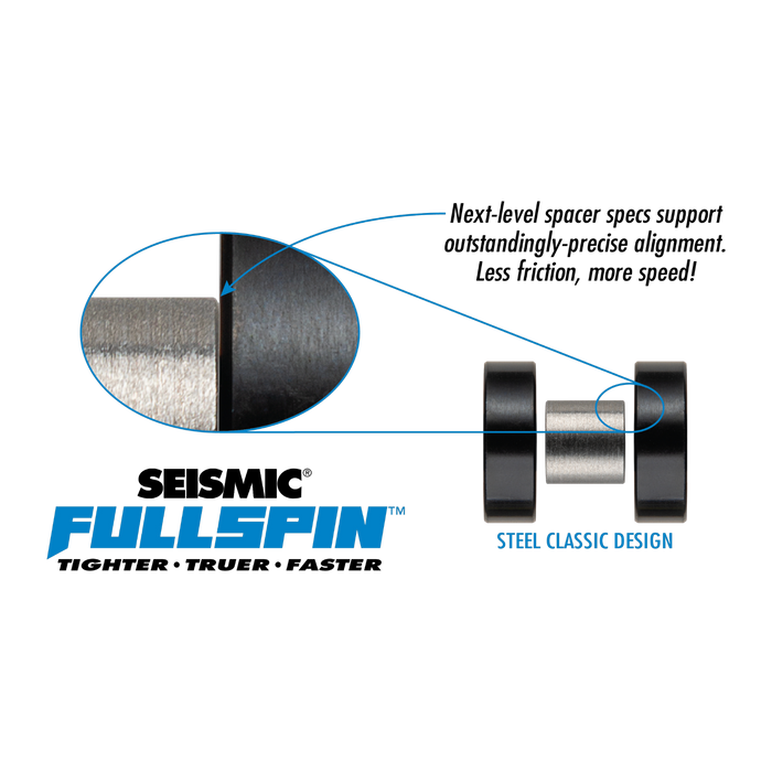 Seismic - Fullspin 6-Ball Steel XT Classic 8mm Bearings (8 Pack)