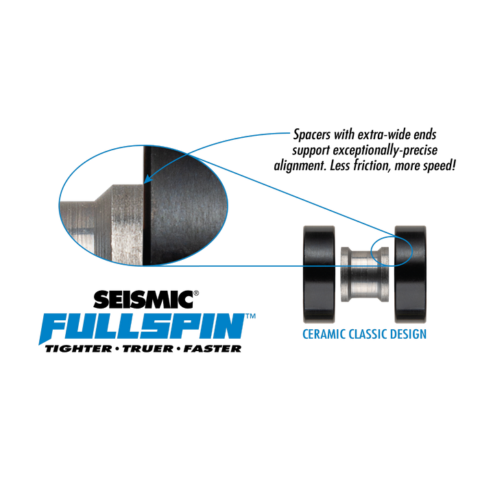 Seismic - Fullspin 7-Ball Ceramic XT Classic 8mm Bearings (8 Pack)