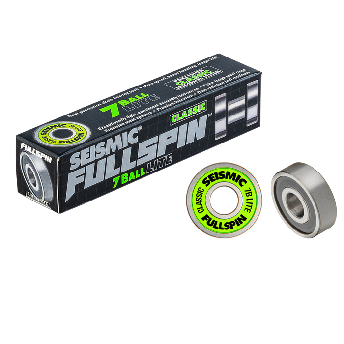 Seismic - Fullspin 7-Ball LITE Classic 8mm Bearings (8 Pack)
