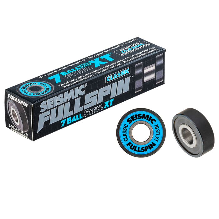 Seismic - Fullspin 7-Ball Steel XT Classic 8mm Bearings (8 Pack)