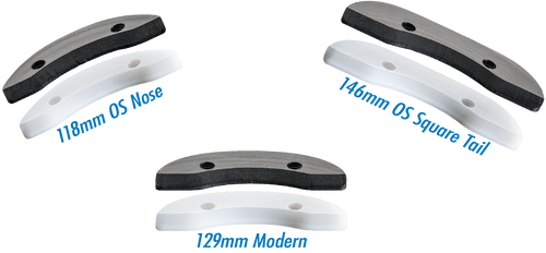 Seismic  - Skid Plate - Old School Nose 118mm - White