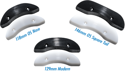 Seismic  - Skid Plate - Old School Nose 118mm - White