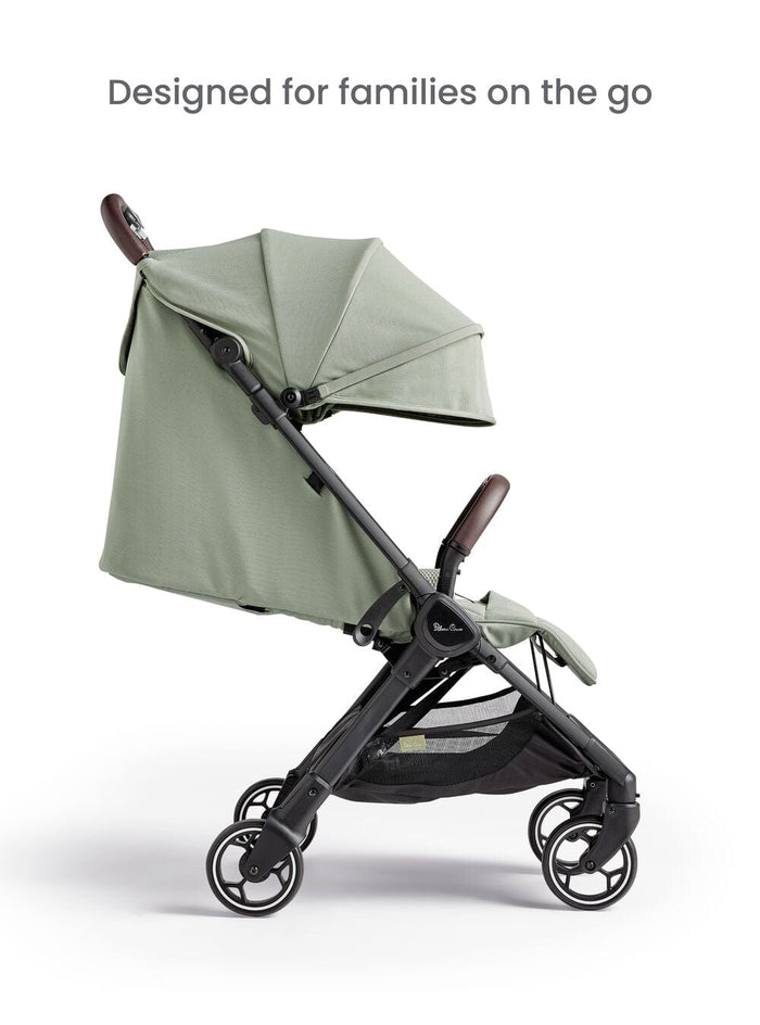 Silver Cross compact strollers Silver Cross Clic Stroller (2023) with Snack Tray - Sage