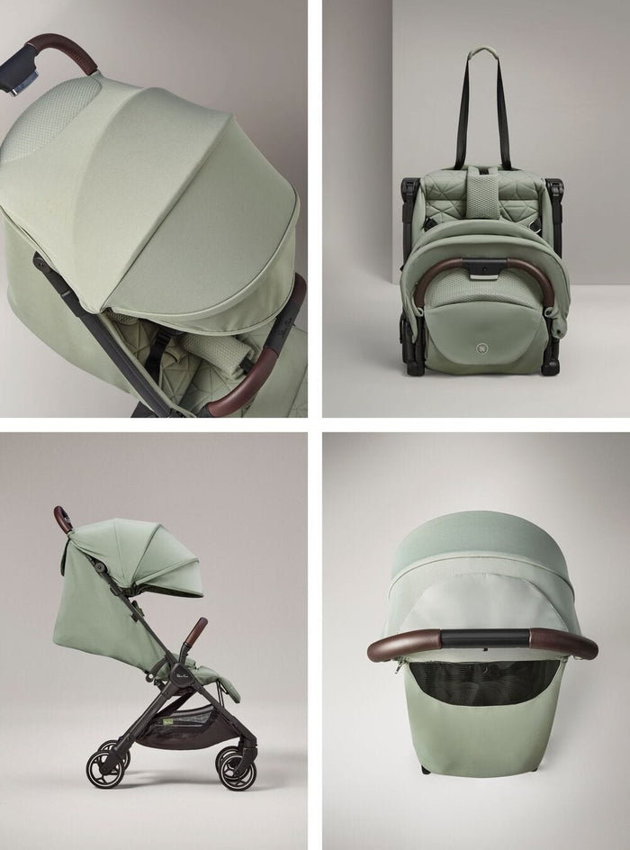 Silver Cross compact strollers Silver Cross Clic Stroller (2023) with Snack Tray - Sage