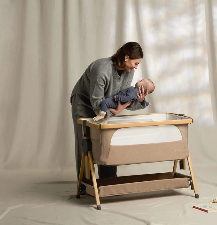 Silver Cross Baby & Toddler Silver Cross Lunar Bedside Crib - Oatmeal