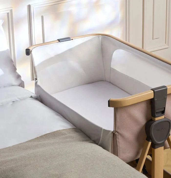 Silver Cross Baby & Toddler Silver Cross Lunar Bedside Crib - Oatmeal