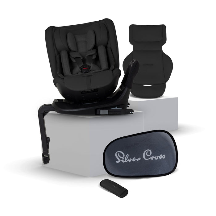 Silver Cross Car Seat Silver Cross Motion 3 All-Size 360 Car Seat - Iconic Black