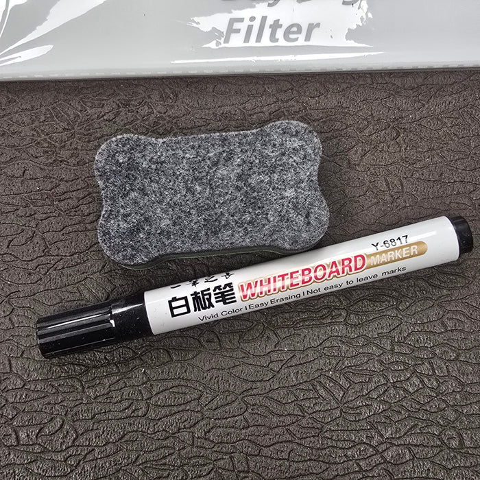 Slate 12" x 10" Acrylic Dry Erase With Color Bars Clapper