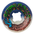 Slime Balls - 50-50 White/Blue 53mm 95A Hairballs - Skateboard Wheels (4 pack)