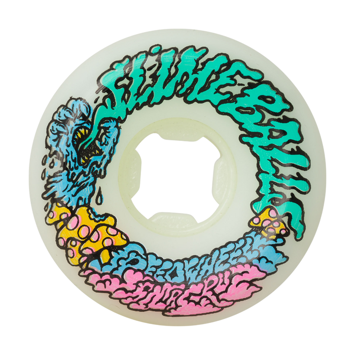 Slime Balls - White 54mm 97A Vomit Mini - Skateboard Wheels (4 pack)