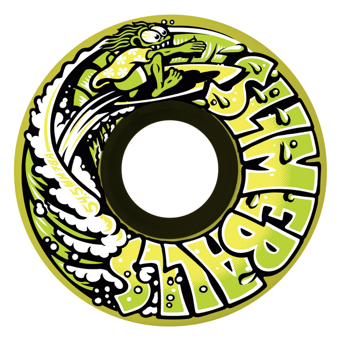 Slime Balls - Yellow 54.5mm 78A Slime Surfer Mini OG - Skateboard Wheels (4 pack)