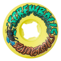 Slime Balls - Yellow 54mm 99A Screw Balls Speed Balls - Skateboard Wheels (4 pack)