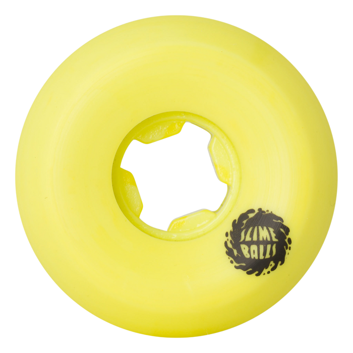 Slime Balls - Yellow 54mm 99A Screw Balls Speed Balls - Skateboard Wheels (4 pack)