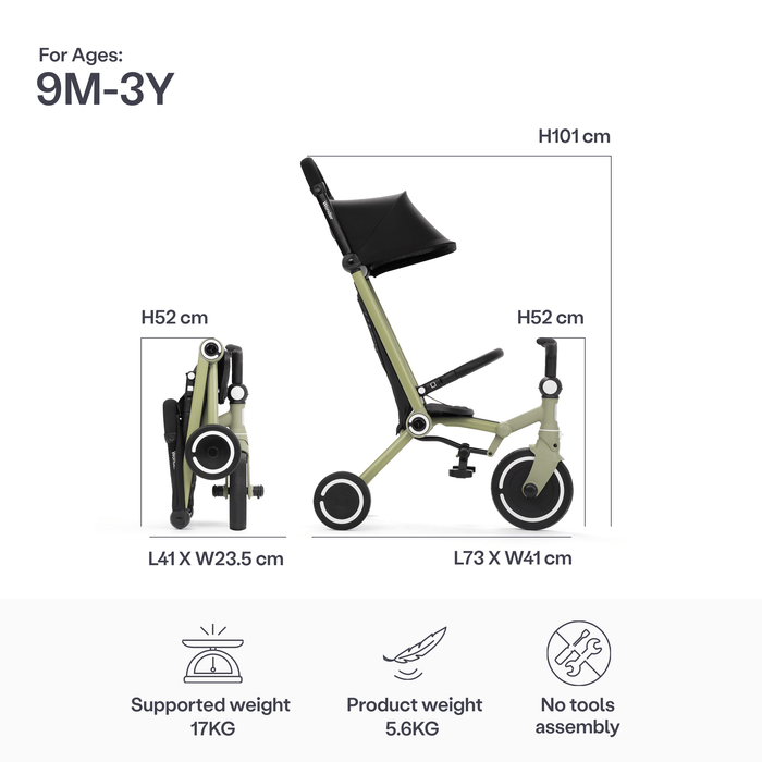 SmarTrike Trike smarTrike Wonder Active Trike - Olive