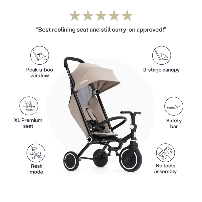SmarTrike Trike smarTrike Wonder Max Active Trike - Stone Beige