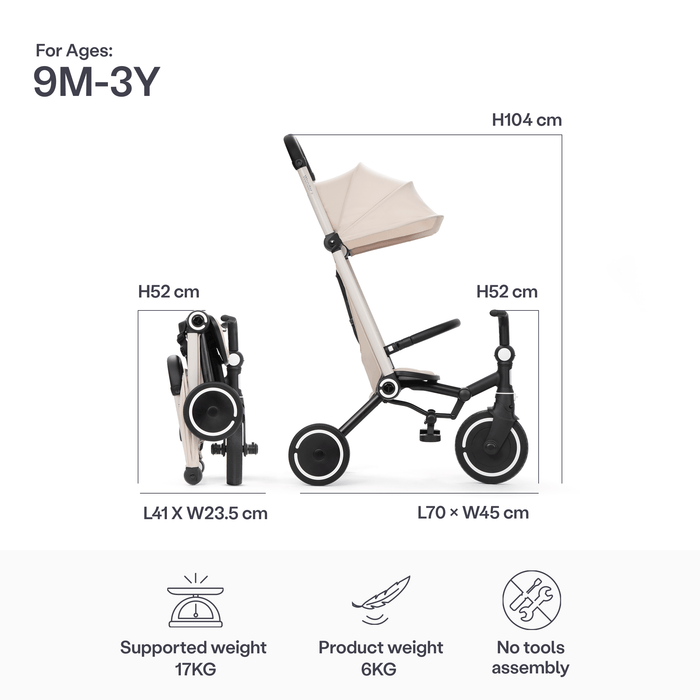 SmarTrike Trike SmarTrike Wonder Plus Stroller/Trike - Sand Beige