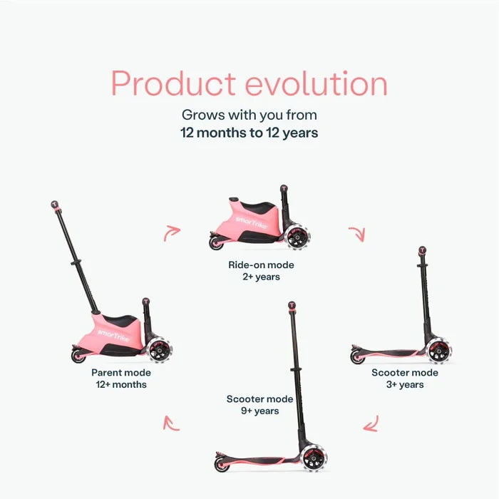 SmarTrike Scooter SmarTrike Xtend Scooter+ Ride On - Salmon