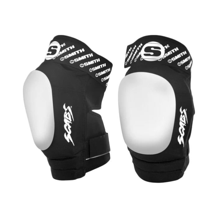 Smith Scabs - Black/White Elite II Knee Pads - Sold In Pairs