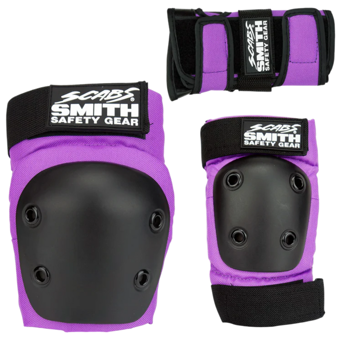 Smith Scabs - Purple Youth 3 Pack (Knee, Elbow, Wrist Pads)