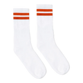 Socco -  Orange 2-Stripe | White