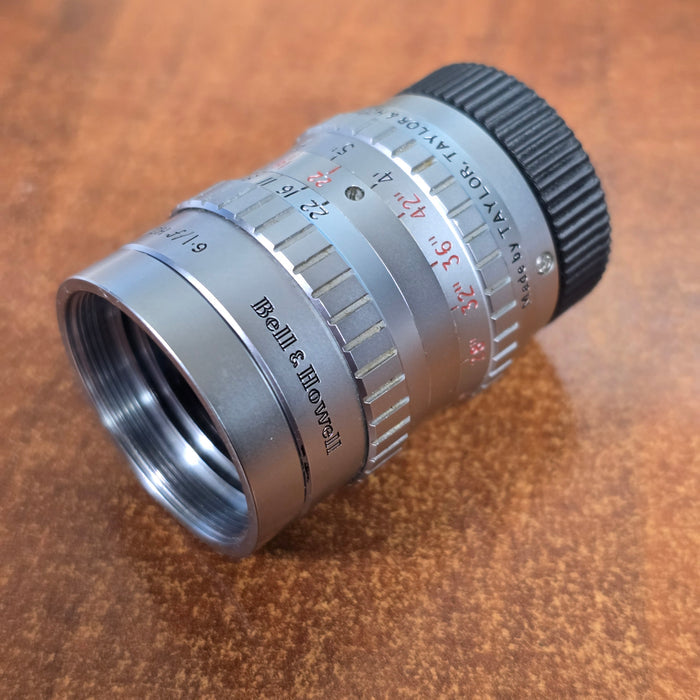 Taylor Hobson Bell And Howell 25mm (1") f1.9 C-Mount Lens S# 519147