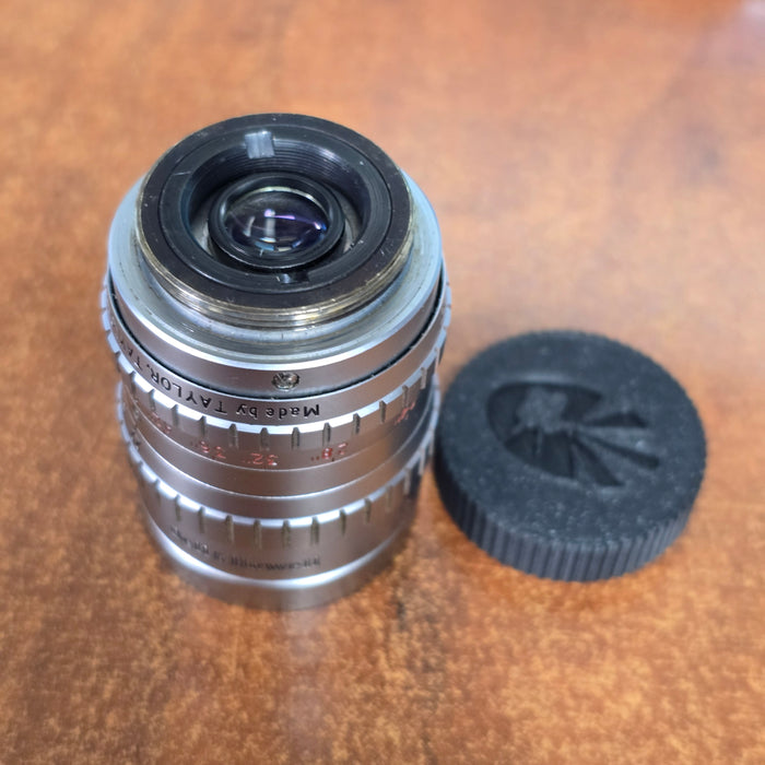 Taylor Hobson Bell And Howell 25mm (1") f1.9 C-Mount Lens S# 519147