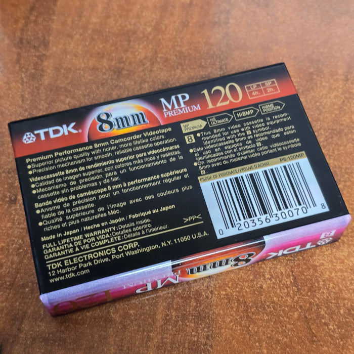 TDK Hi8 MP Premium 120 Cassette