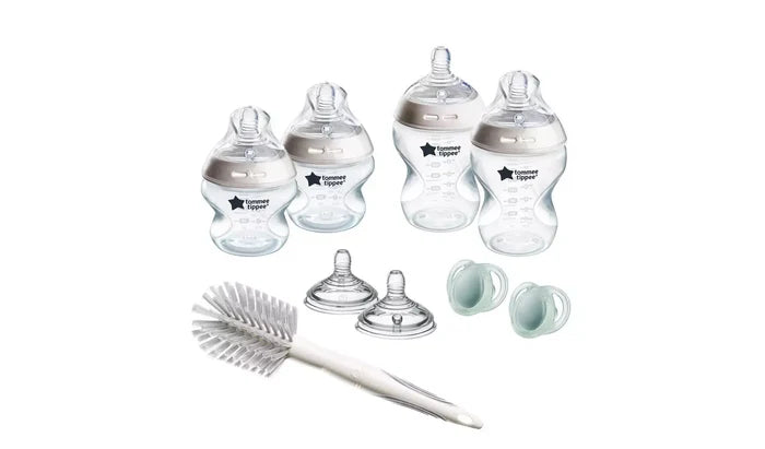 Tommee Tippee Baby Bottles Tommee Tippee Natural Baby Starter Baby Bottle Kit - White