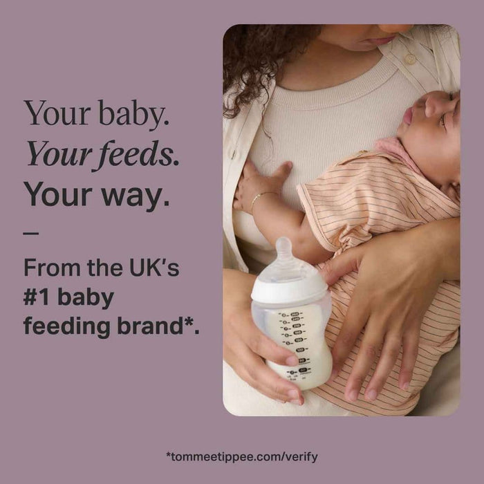 Tommee Tippee Baby Bottles Tommee Tippee Natural Start Anti-Colic Baby Bottles 260ml (Pack of 6)