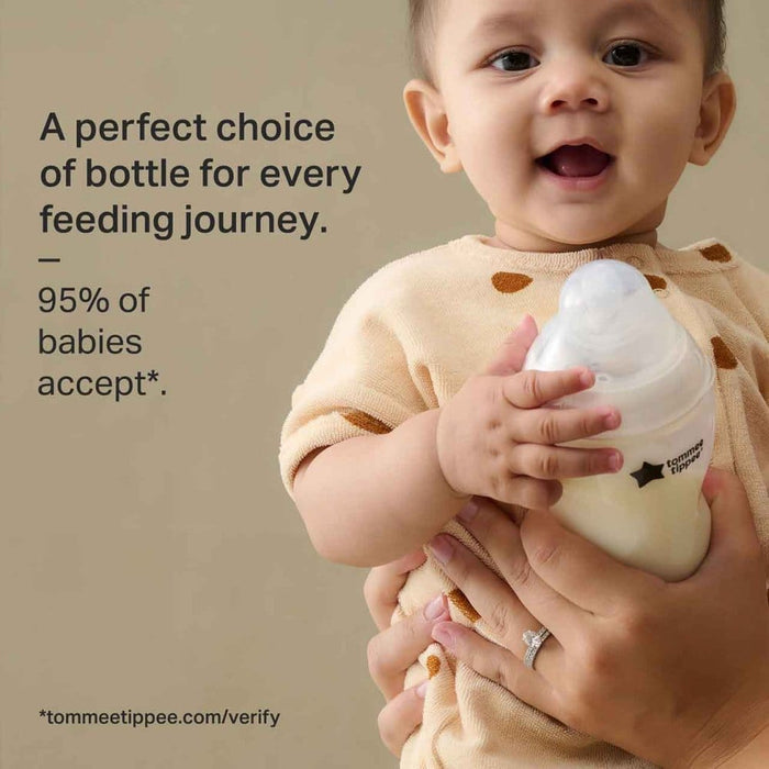 Tommee Tippee Baby Bottles Tommee Tippee Natural Start Anti-Colic Baby Bottles 260ml (Pack of 6)