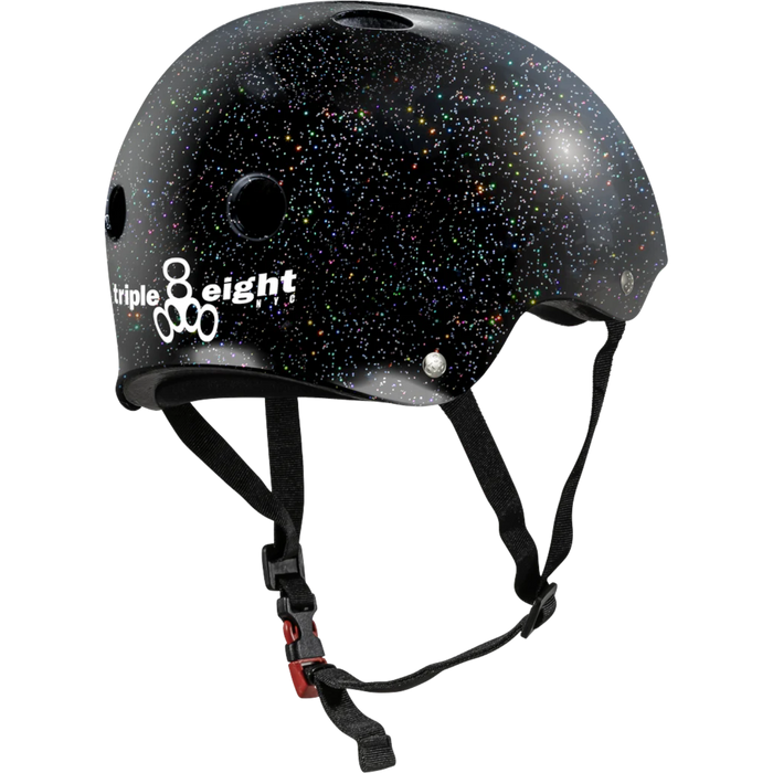 Triple 8 - Black Glitter Certified Sweatsaver Helmet