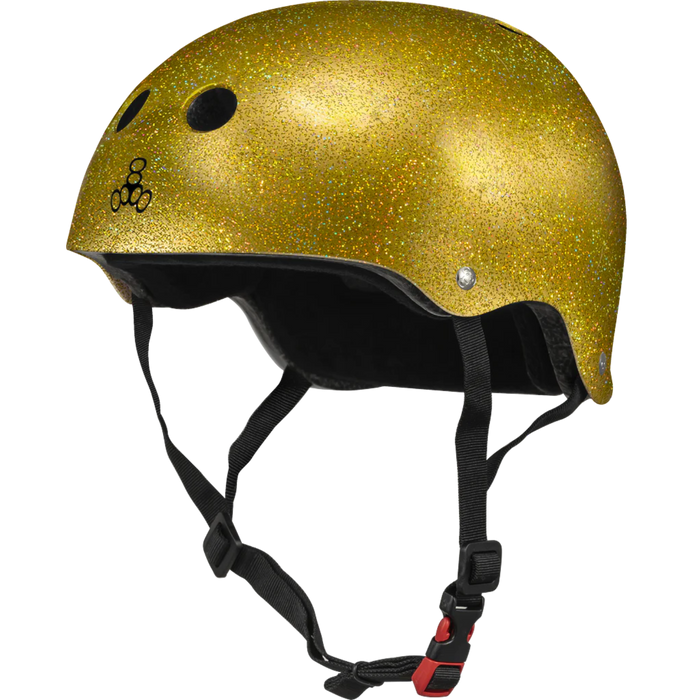 Triple 8 - Gold Glitter Certified Sweatsaver Helmet