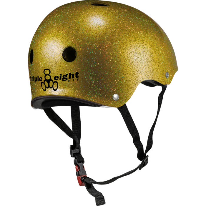 Triple 8 - Gold Glitter Certified Sweatsaver Helmet