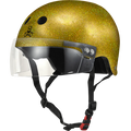 Triple 8 - Gold Glitter Certified Sweatsaver Visor Helmet