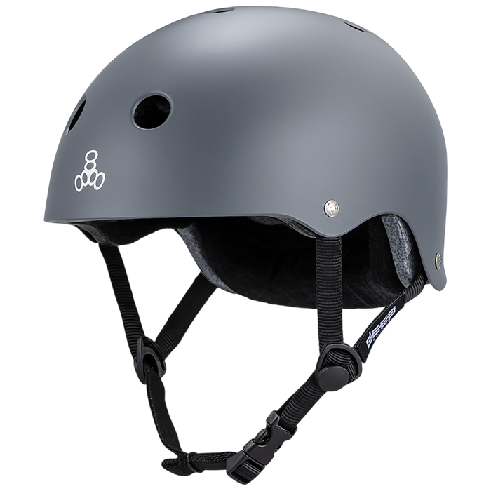 Triple 8 - Gray Matte Deep Cover Helmet