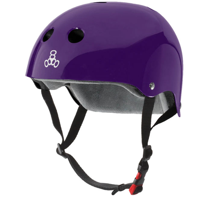 Triple 8 - Purple Glossy Certified Sweatsaver Helmet