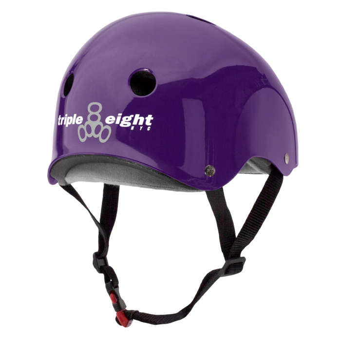 Triple 8 - Purple Glossy Certified Sweatsaver Helmet