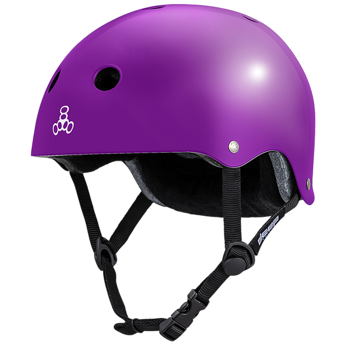 Triple 8 - Purple Glossy Deep Cover Helmet