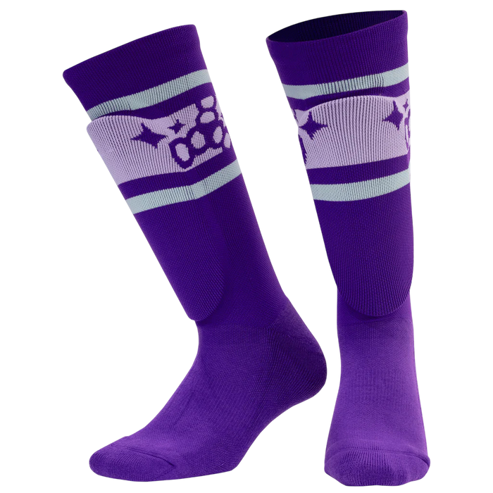 Triple 8 - Purple Sock Shinguards - Barbie Patin Signature Edition