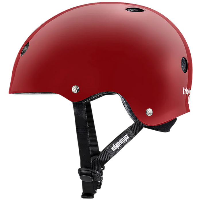 Triple 8 - Scarlet Red Glossy Deep Cover Helmet
