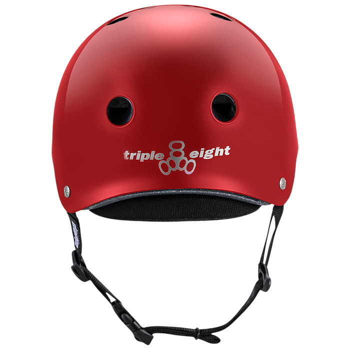 Triple 8 - Scarlet Red Glossy Deep Cover Helmet