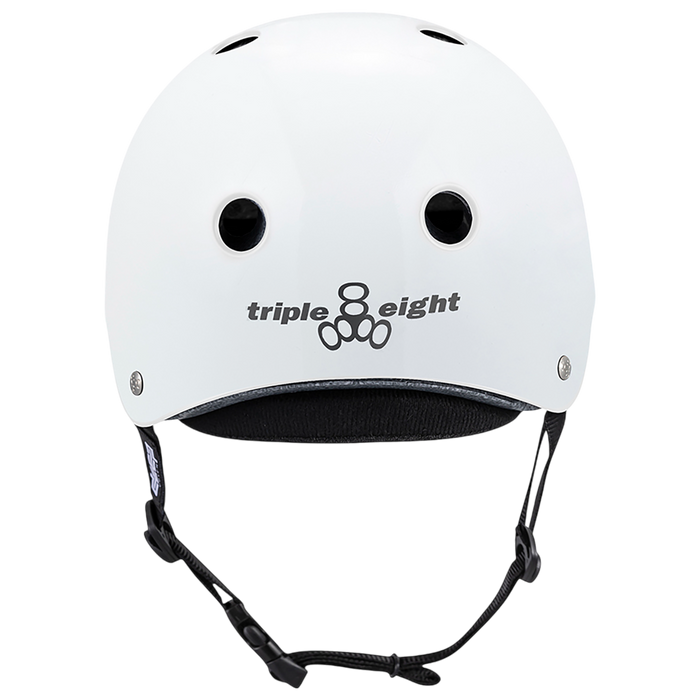Triple 8 - White Glossy Deep Cover Helmet