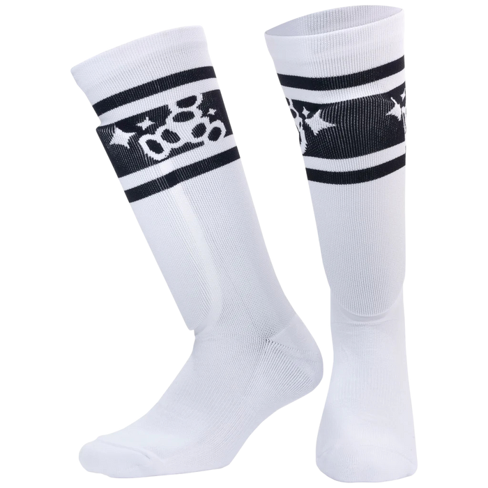 Triple 8 - White Sock Shinguards - Barbie Patin Signature Edition