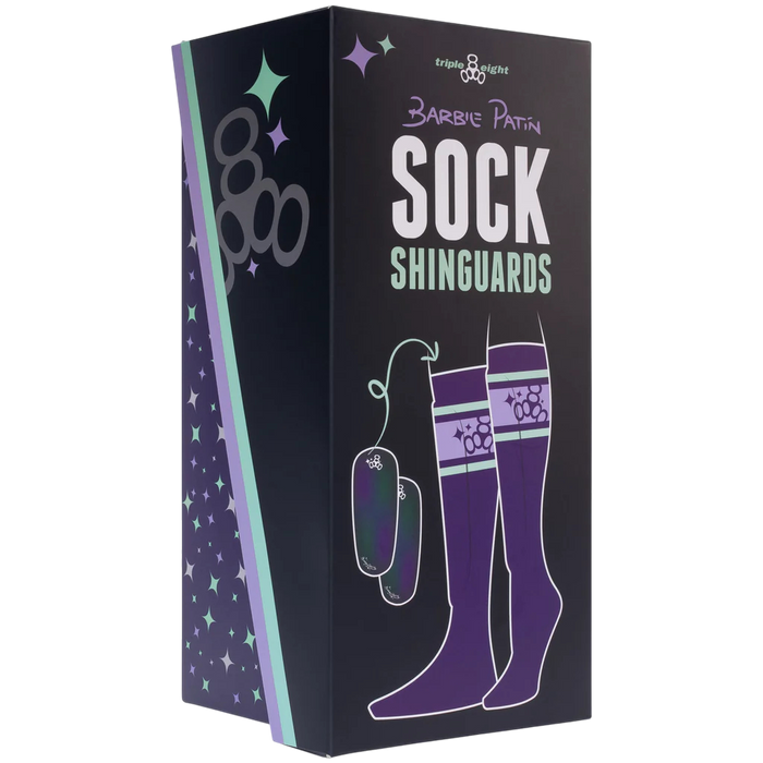 Triple 8 - White Sock Shinguards - Barbie Patin Signature Edition